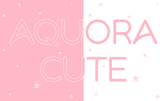 Aquora Cute: A Playful Font for Professional Branding