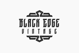 Black Edge Vintage Font for Campaign Design