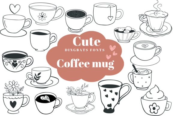 Cute Coffee Mug Font for Cozy Campaigns