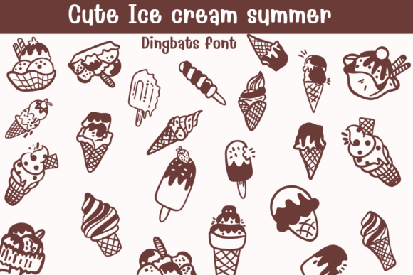 Cute Ice Cream Summer Font Review