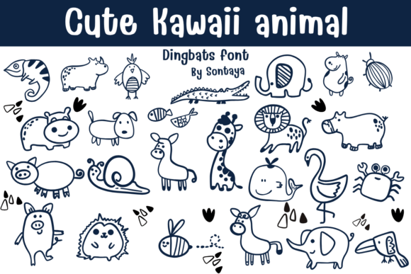 Cute Kawaii Animal Font Review