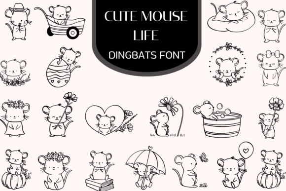 Cute Mouse Life Font Review for Editorial Design