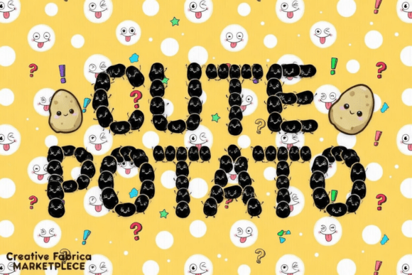Cute Potato: A Playful Font for Eye-Catching Campaigns