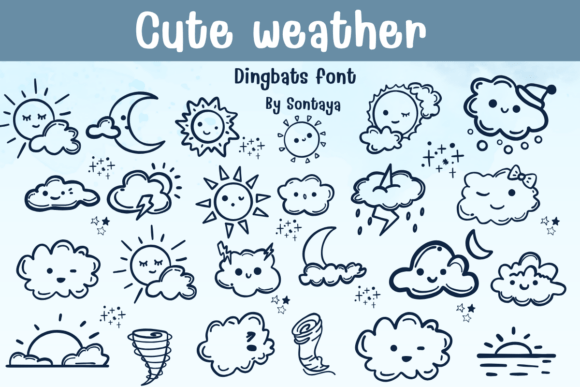 Cute Weather Font for Engaging Visuals