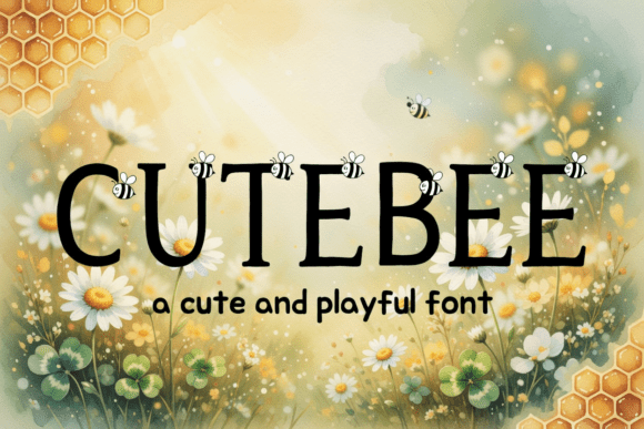 Cutebee: A Playful Font for Springtime Design
