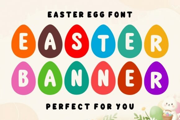 Easter Banner Font for Festive Editorial Design
