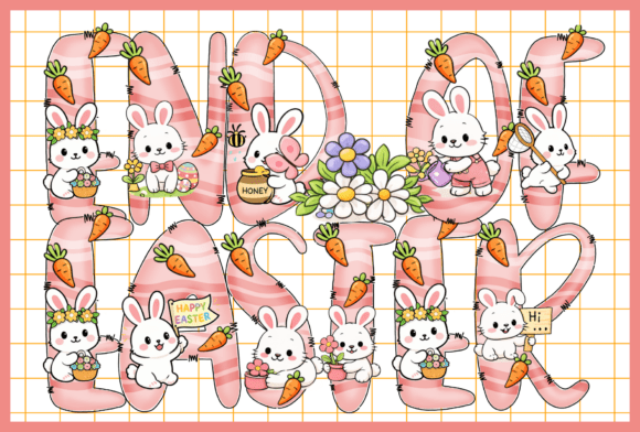End of Easter Font for Springtime Editorial Design