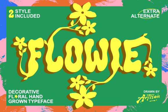 Flowie: A Playful Decorative Font for Web Design