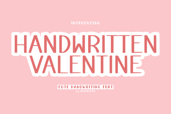 Handwritten Valentine Font for Web Design Projects