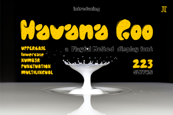 Havana Goo: A Playful Display Font for Digital Creativity