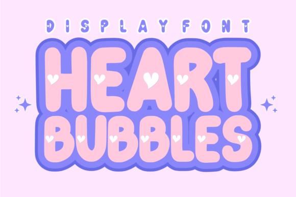 Heart Bubbles Font for Digital Marketing and Creative Design