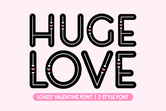 Huge Love Typeface for Editorial Design