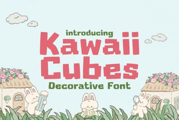 Kawaii Cubes: A Playful Typeface for Digital Branding