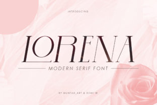 Lorena: A Modern Serif Font for Handmade Creations