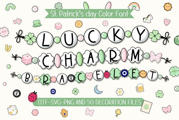 Lucky Charm Bracelet Font for Branding