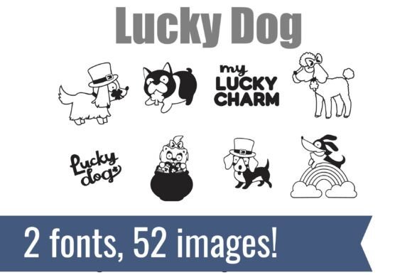 Lucky Dog Dingbats: A Playful Font for Bold Campaigns