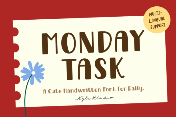 Monday Task Font for Web Design