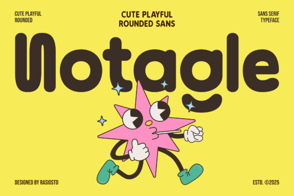 Notagle: A Playful Sans Serif Font for Modern Campaigns