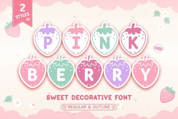 Pink Berry Font for Playful Marketing Designs