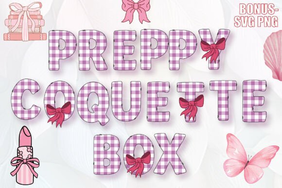 Preppy Coquette Box Font for Web Design