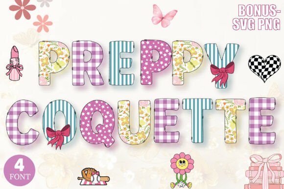 Preppy Coquette Decorative Font for Modern Web Design