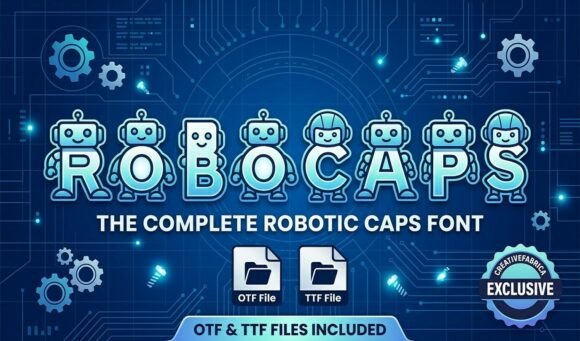 Robocaps: A Playful Font for Professional Branding