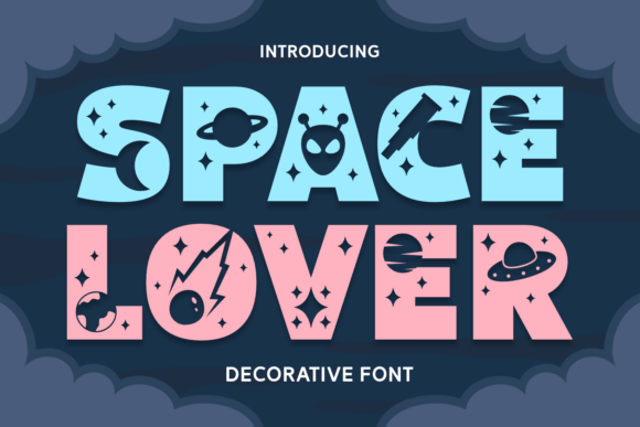 Space Lover: A Decorative Font for Bold Visual Statements