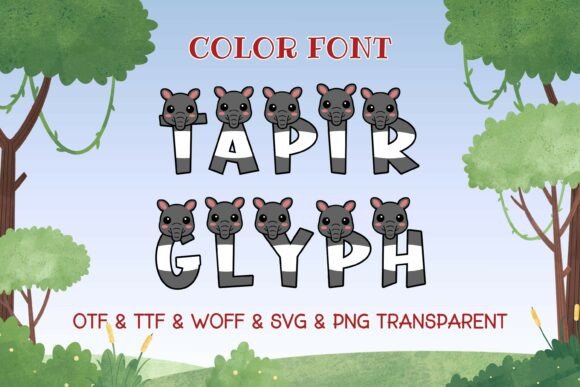 Tapir Glyph: A Playful Font for Eye-Catching Campaigns