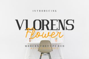 Vlorens Flower Duo: A Modern Serif Font for Digital Creativity